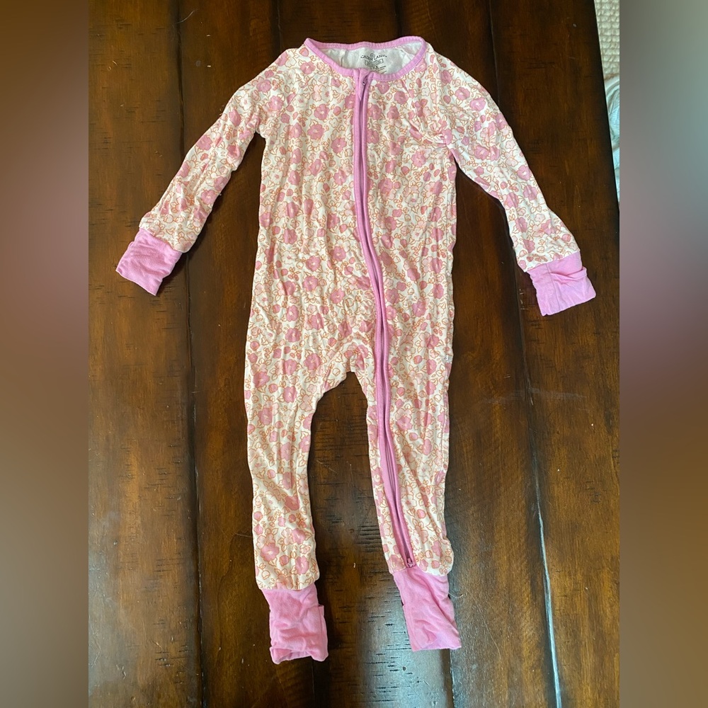 CadenLane floral footie PJ 18-24mo